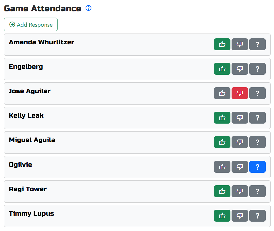 Game Attendance